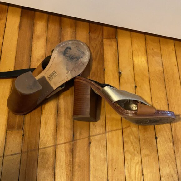 Sam Edelman Colour Block Strappy Sandals - Size 8.5 - Picture 4 of 6